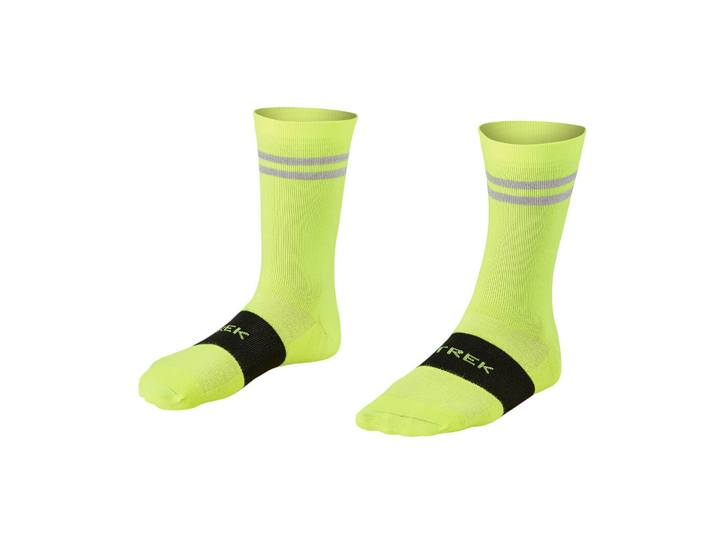 Trek Race Reflective Crew Socks - Yellow (2) Trek Race Reflective Crew Socks - Yellow (2)