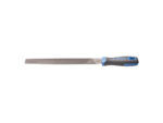 Half-round file with handle, half smooth