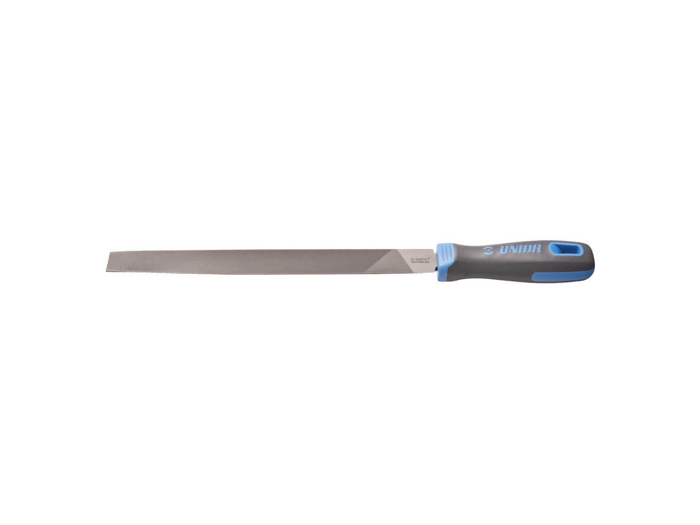 שופין משונן חצי עגול Unior דגם 761H1/2S Half-round file with handle, half smooth