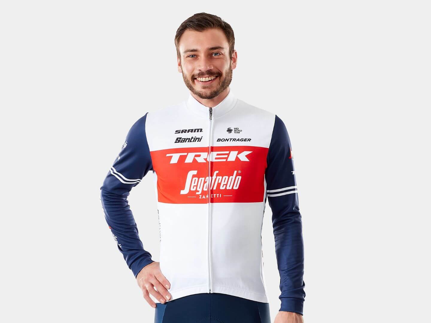 חולצת רכיבה שרוול ארוך Santini Trek-Segafredo Men's Team Replica LS Jersey Santini Trek Segafredo Mens Team LS Jersey 21 (1)