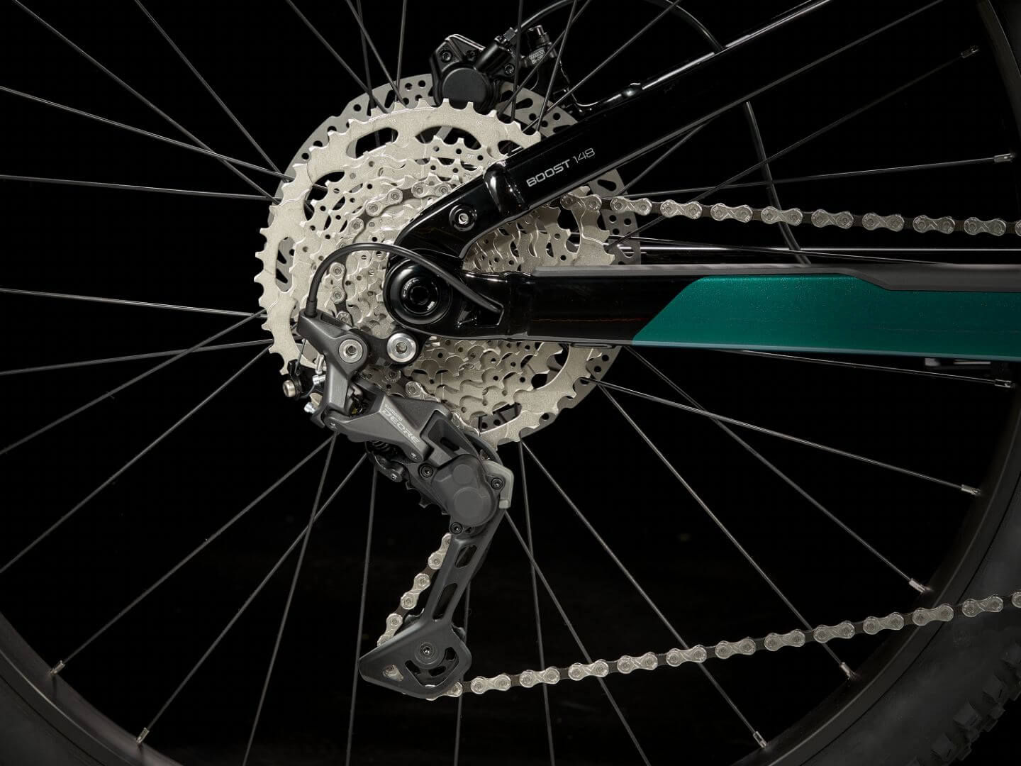 אופניים חשמליים Trek Powerfly FS 4 Gen 2 Powerfly FS 4 Teal-Black (8)