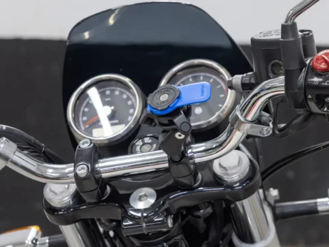 התקן לטלפון לאופנוע לחיבור לבורג תפס כידון Quad Lock Handlebar Clamp Bolt Mount